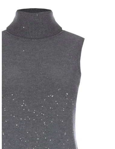 Rinascimento Lightweight Sleeveless Sequin Jumper