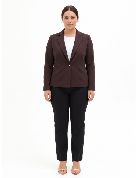 Giacca Blazer Curvy In Tessuto Tecnico Rinascimento Curvy