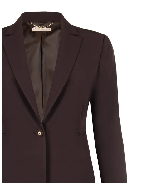 Curvy Blazer Jacket in Technical Fabric by Rinascimento Curvy