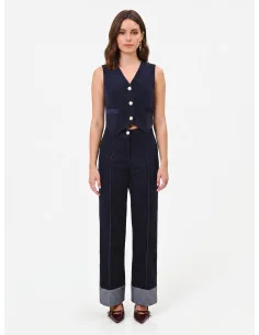 Gilet court en velours Rinascimento 2