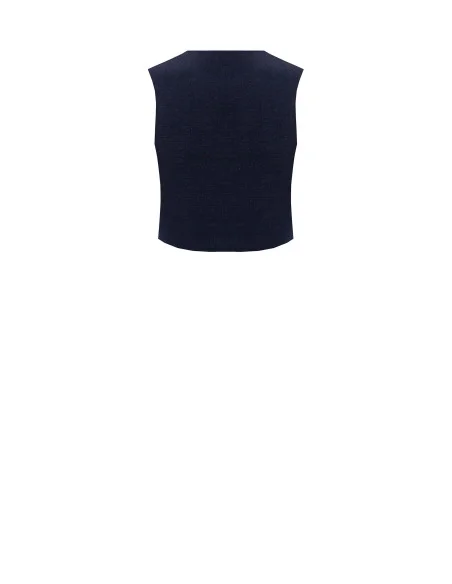 Gilet court en velours Rinascimento