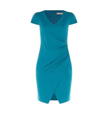 Abito Curvy A Tubino In Scuba Crepe Con Scollo A V Arricciato Su Un Lato Rinascimento Curvy