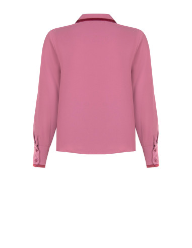 Camicia Curvy In Raso Opaco Con Dettagli A Contrasto Rinascimento Curvy