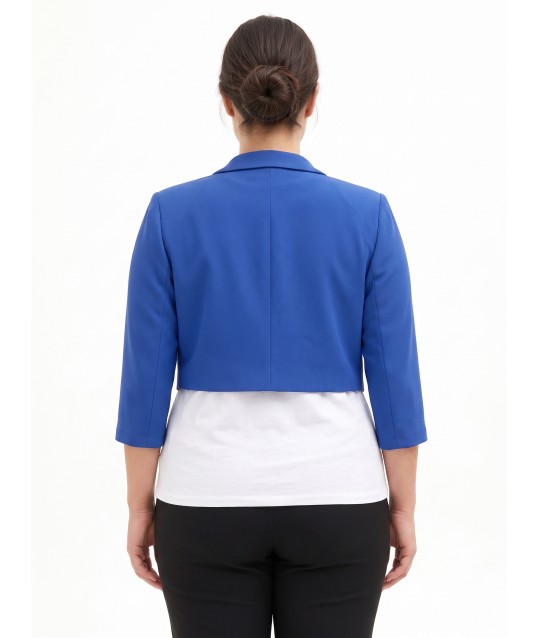 Giacca Spencer Curvy In Scuba Crepe Rinascimento Curvy