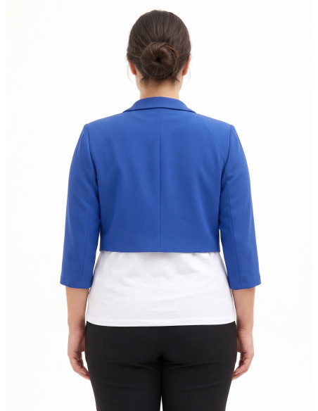 Giacca Spencer Curvy In Scuba Crepe Rinascimento Curvy