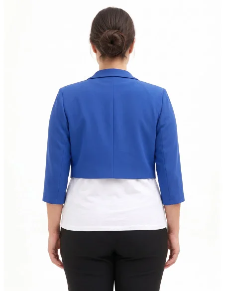 Giacca Spencer Curvy In Scuba Crepe Rinascimento Curvy