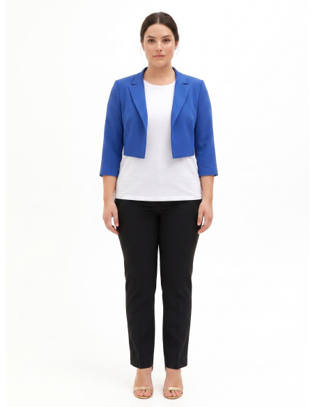 Curvy Spencer Jacket in Scuba Crepe by Rinascimento Curvy