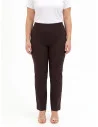 Curvy Flared Trousers in Technical Fabric by Rinascimento Curvy