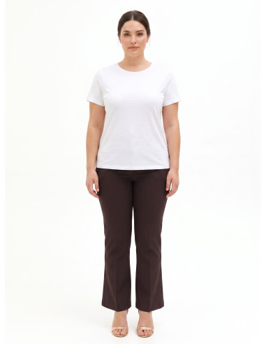 Pantaloni Curvy A Zampa In Tessuto Tecnico Rinascimento Curvy