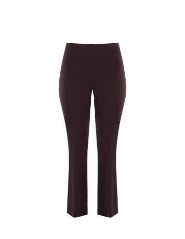 Curvy Flared Trousers in Technical Fabric by Rinascimento Curvy