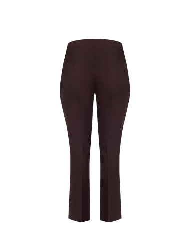 Curvy Flared Trousers in Technical Fabric by Rinascimento Curvy