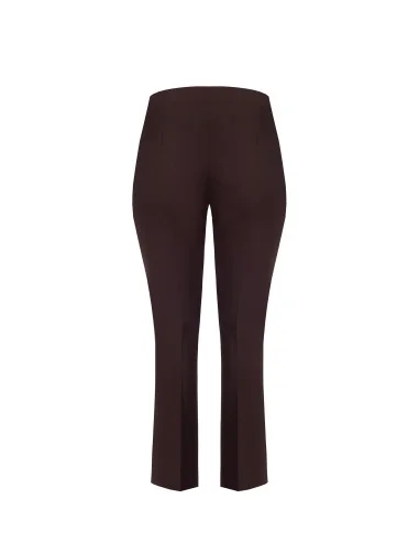 Pantaloni Curvy A Zampa In Tessuto Tecnico Rinascimento Curvy