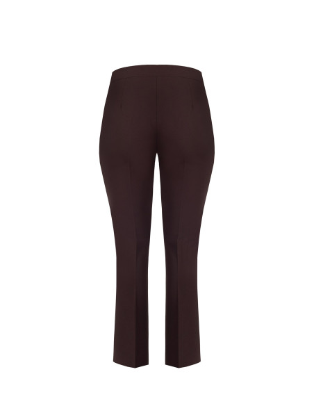 Curvy Flared Trousers in Technical Fabric by Rinascimento Curvy