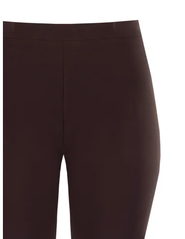 Curvy Flared Trousers in Technical Fabric by Rinascimento Curvy