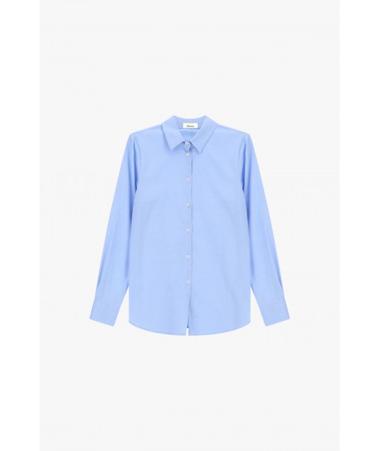 Chemise classique à manches longues et boutonnage sur le devant Dixie