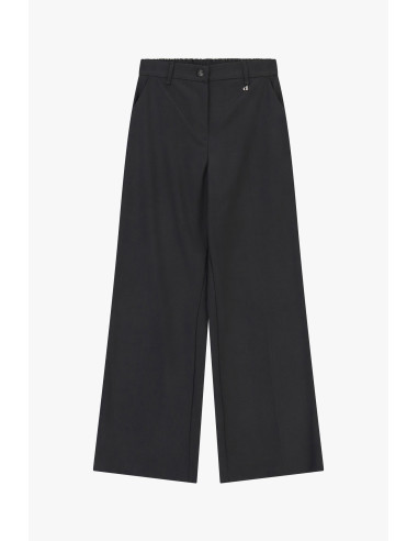 Pantalon palazzo avec poches latérales et passants Dixie