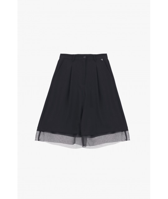 Short au genou avec détails en tulle Dixie
