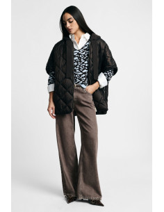 Jeans Palazzo Gamba Dritta Con Lavaggio Please
