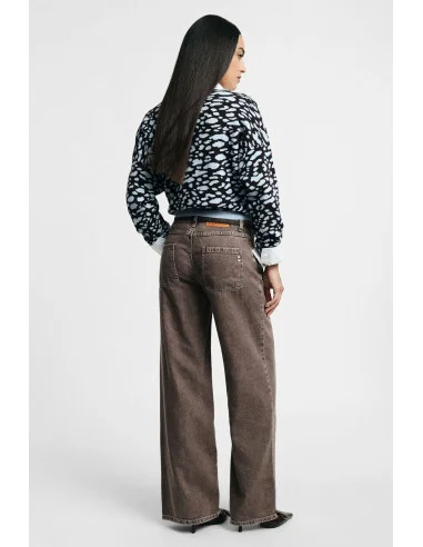 Straight-leg Palazzo Jeans in the ‘Please’ wash