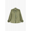 Camicia A Righe Con Fiocco E Maniche Ampie Dixie