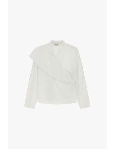 Blusa Asimmetrica Con Maniche Lunghe E Nodo Laterale Dixie