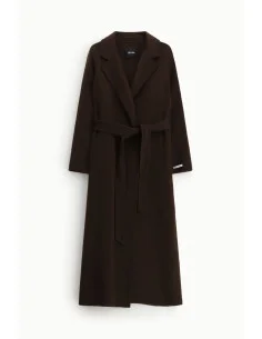 Manteau long avec ceinture assortie et col Dixie 2