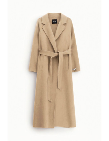 Long Coat with Matching Belt and Dixie Lapel