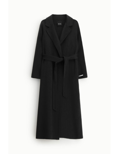 Cappotto Lungo Con Cintura Abbinata E Revers Dixie