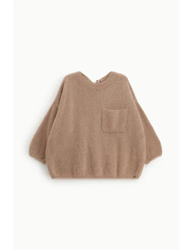 Dixie Oversized Jumper with Pocket and Bow at the Back