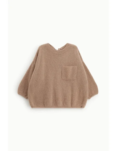 Pull ample avec poche et nœud dans le dos « Dixie »
