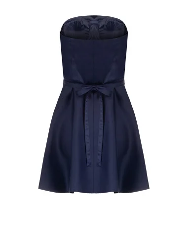 Robe courte évasée avec ceinture ornée de strass « Rinascimento »