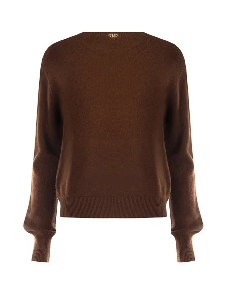 Pull à col rond en laine « Rinascimento »