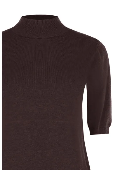Pull à col roulé avec bande et logo RR brodé « Rinascimento »