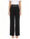 Palazzo Trousers in Cadi Fabric with a Rinascimento Lace Bustier Band