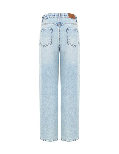 Jeans Palazzo Lavaggio Chiaro Rinascimento