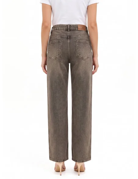 Rinascimento Distressed Palazzo Jeans