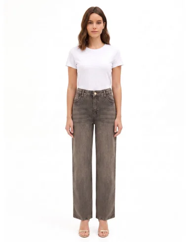 Rinascimento Distressed Palazzo Jeans