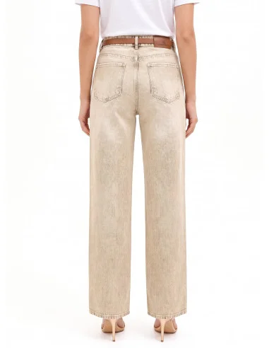 Jeans Palazzo Effetto Candeggiato Rinascimento