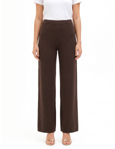 Rinascimento Knitted Palazzo Trousers with an Elasticated Waist