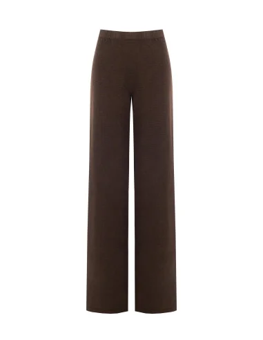 Rinascimento Knitted Palazzo Trousers with an Elasticated Waist
