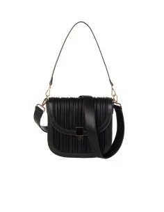 Sac à épaule en similicuir plissé avec 2 bandoulières amovibles Rinascimento