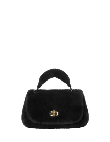Sac à main en fausse fourrure avec bandoulière amovible Rinascimento