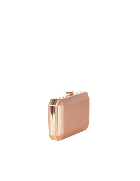 Pochette rigide pailletée avec bandoulière chaîne Rinascimento
