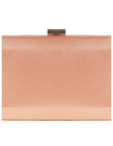Pochette rigide pailletée avec bandoulière chaîne Rinascimento