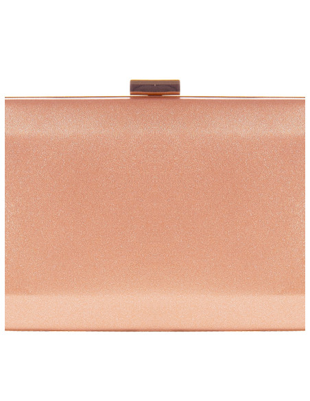 Glitter Hard Clutch Bag with Chain Shoulder Strap Rinascimento