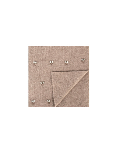 Viscose and Wool Blend Scarf with Cabochon Crystals – Rinascimento ...
