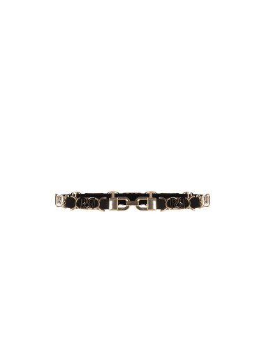 Slim, Stretch Belt with Rr Rinascimento Logo Buckles - Vestiti Firm...