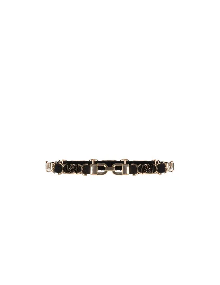 Ceinture fine élastique avec boucles à logo Rr Rinascimento
