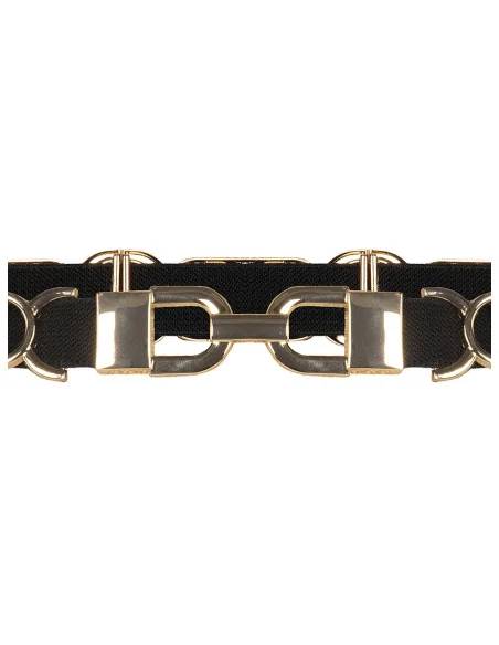 Ceinture fine élastique avec boucles à logo Rr Rinascimento