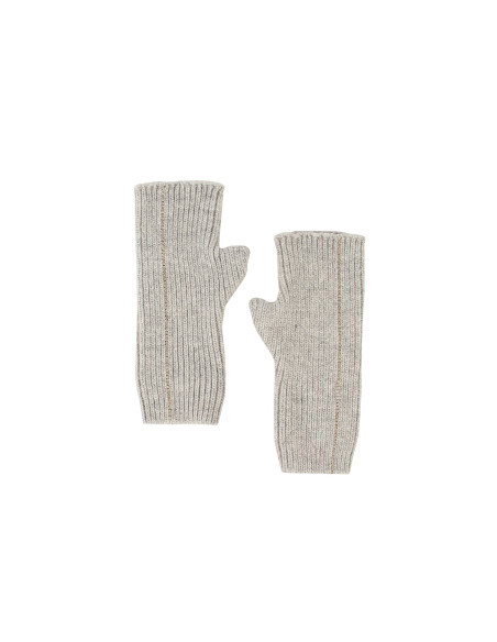Manchettes en mélange de viscose et d'angora, ornées d'un motif en ...